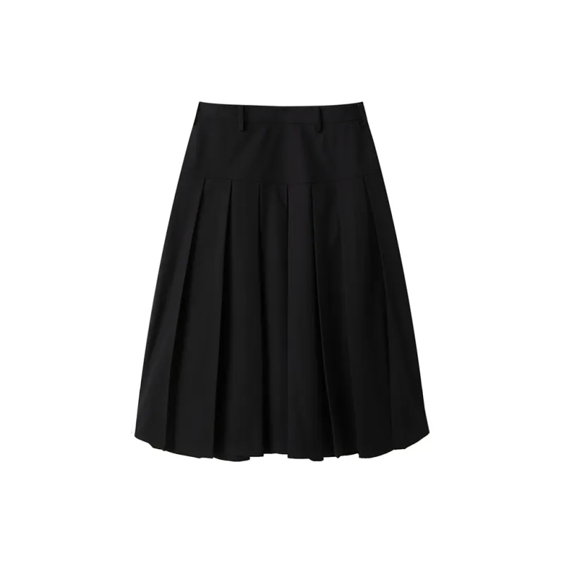 NAVIGARE Casual Long Skirt Women's Night Black-1