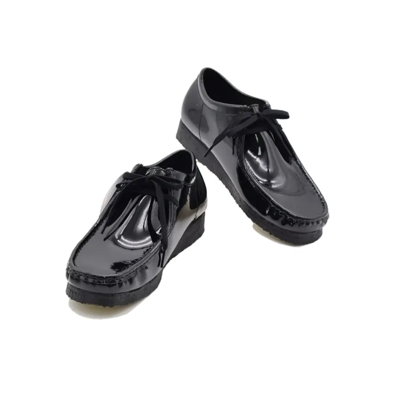 Clarks Supreme X Wallabee 'Patent Leather Pack Black'-4