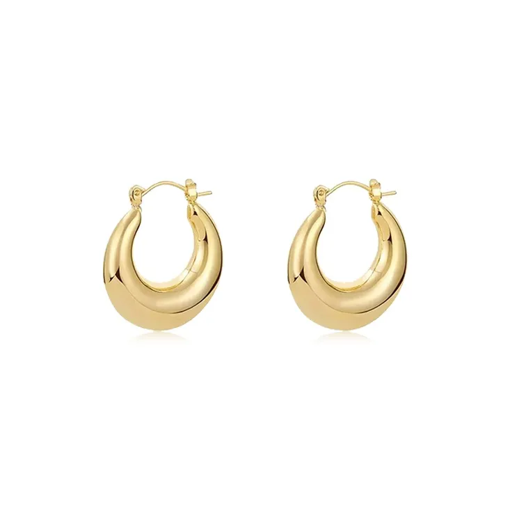 Rhymes Gold-Plated Copper Earrings Women's-0