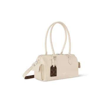 LOUIS VUITTON Speedy Shiny Sheepskin Shoulder Bag, Handbag Women's Vanilla