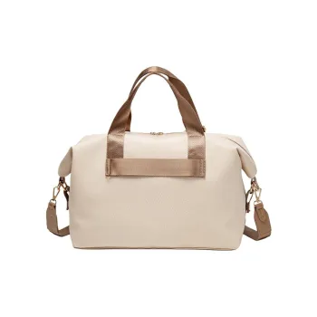 HAWA Canvas Handbag Regular Unisex Apricot Cream/Light Gray/Dark Gray
