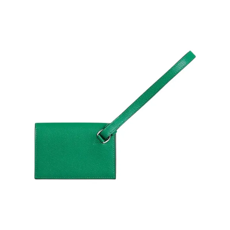 HERMES Kelly Pocket Chamkila Goat Skin Wallet Women's 6W Menthe Mint Green-1