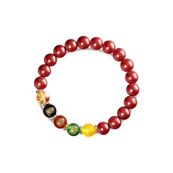 Kim Ka Fook Cinnabar Bracelets Unisex