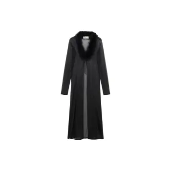 Blumarine Feather trim Coat