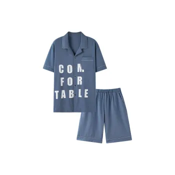 MADALLO Pajama Set Men's Pink Blue