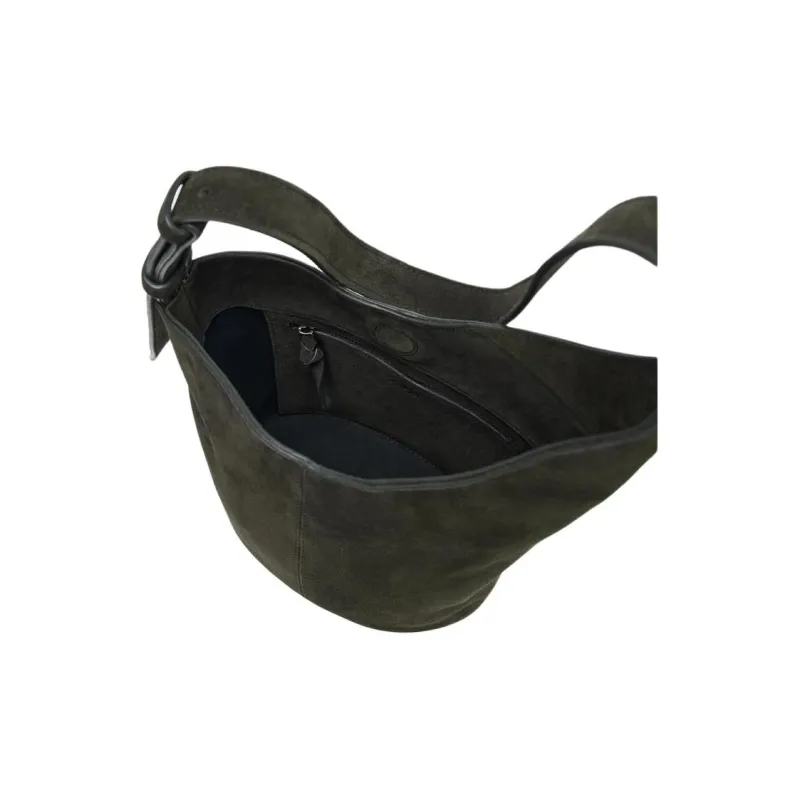 ZARA Cow Leather Bucket Bags Shoulder Bags Mini Women's Green-3