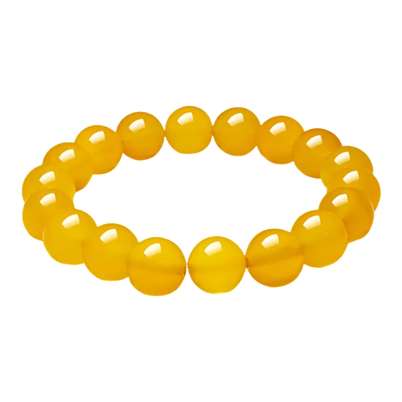 MY WORLD BEGINS AND ENDS WITH YOU Chalcedony Jade Bracelets Unisex-15