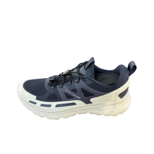 Anta Anti-Slip Wear-Resistant Low-Top Trekking Shoes Men Dark Blue