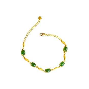 Jade Ink Love Hetian Jade Bracelets Jasper Women's