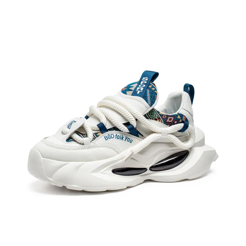 ROBINHOOD Cushioned Slip Resistant Breathable Coverage Low Top Chunky Sneakers Men's Box-14