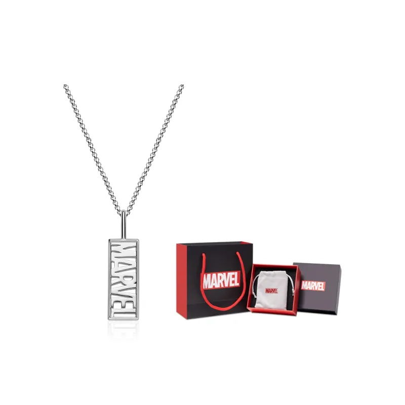 Disney Marvel Series Copper Necklaces Unisex Silver-6