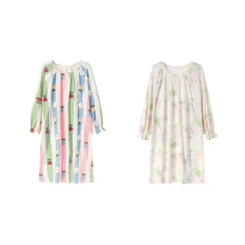Herbal Primer Nightgown Women's Combo Set