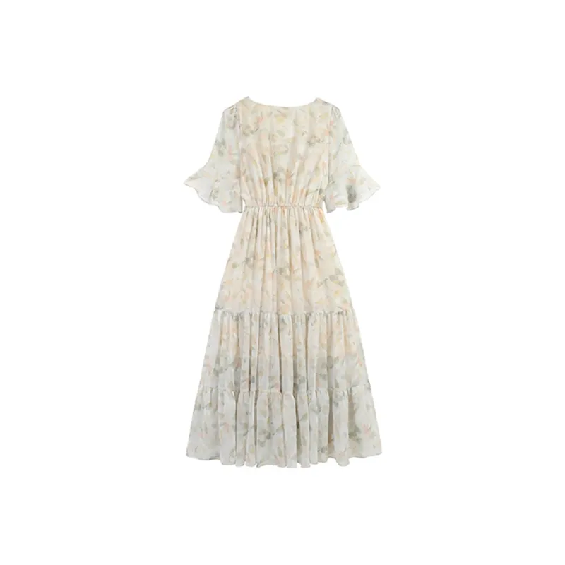 SYEEE WITH U Short Sleeved Dresses Women's Multicolor-1
