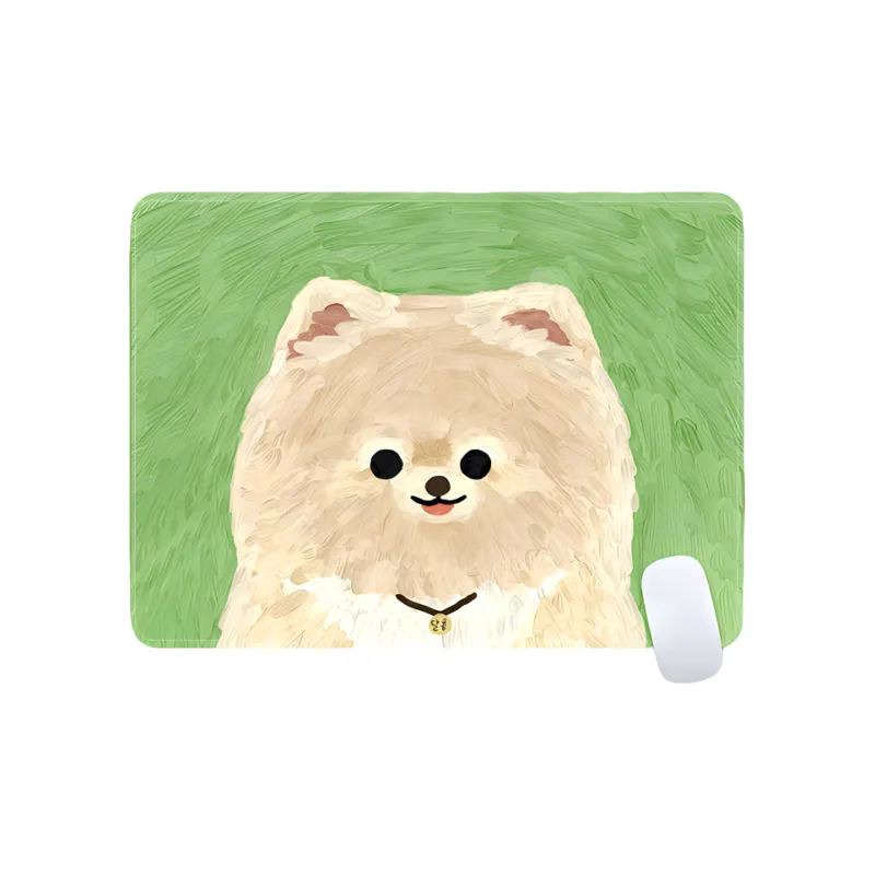 Beams Cute Puppy Small Size Computer Desk Pad Gaming Mat Slip Resistant Edge Trimmed Thickened Esports Mouse Pads-11