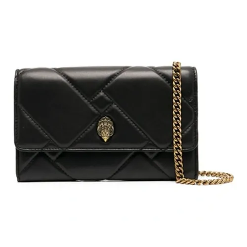 Kurt Geiger London Leather Wallet Shoulder Bag Women's Black