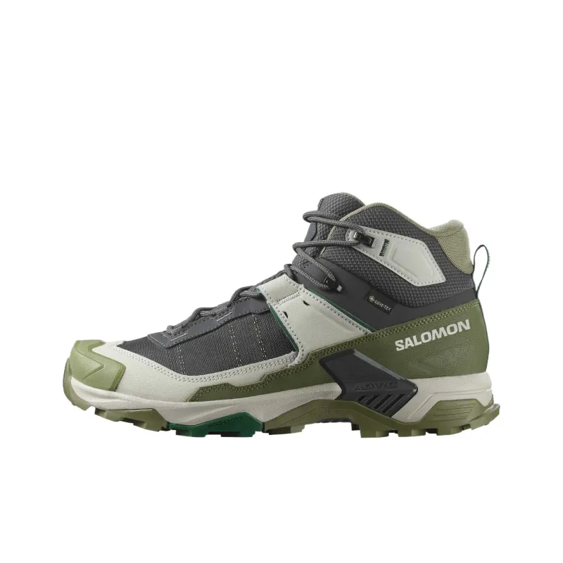 SALOMON X ULTRA 5 Mid Top Trekking Shoes Men's Asphalt Gray-0