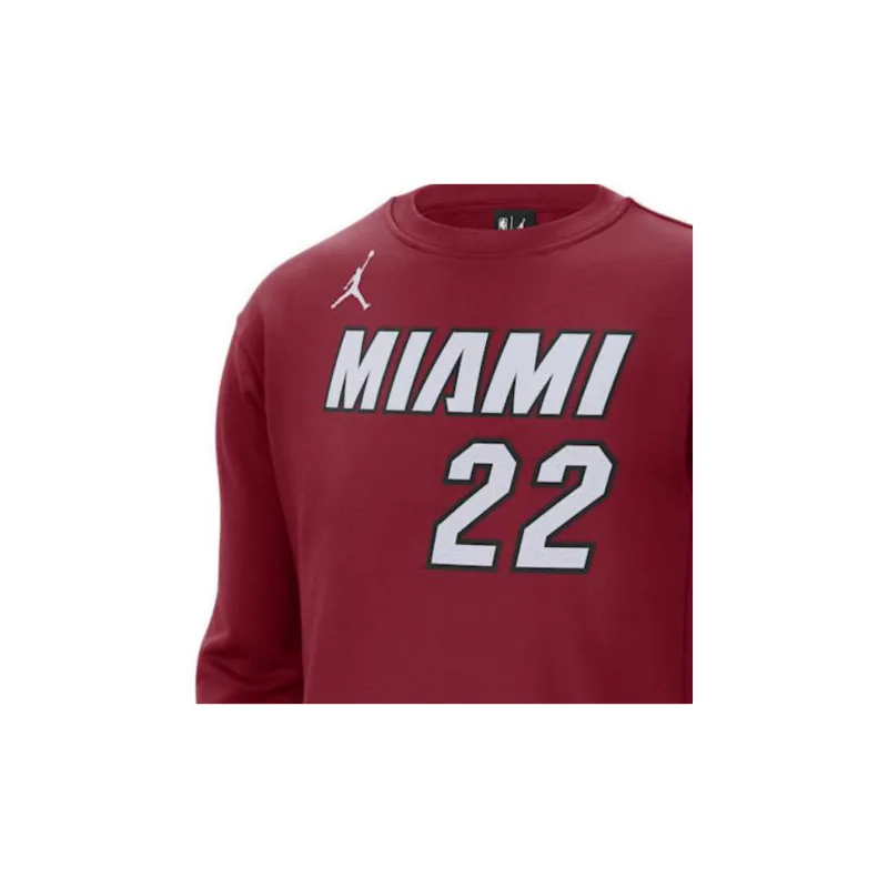 Jordan x NBA Miami Sweatshirt Men's Red-1