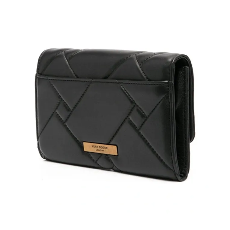 Kurt Geiger London Leather Wallet Shoulder Bag Women's Black-2