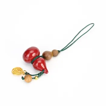 Tianzong Reconstructed Cinnabar Jade Pendants Unisex
