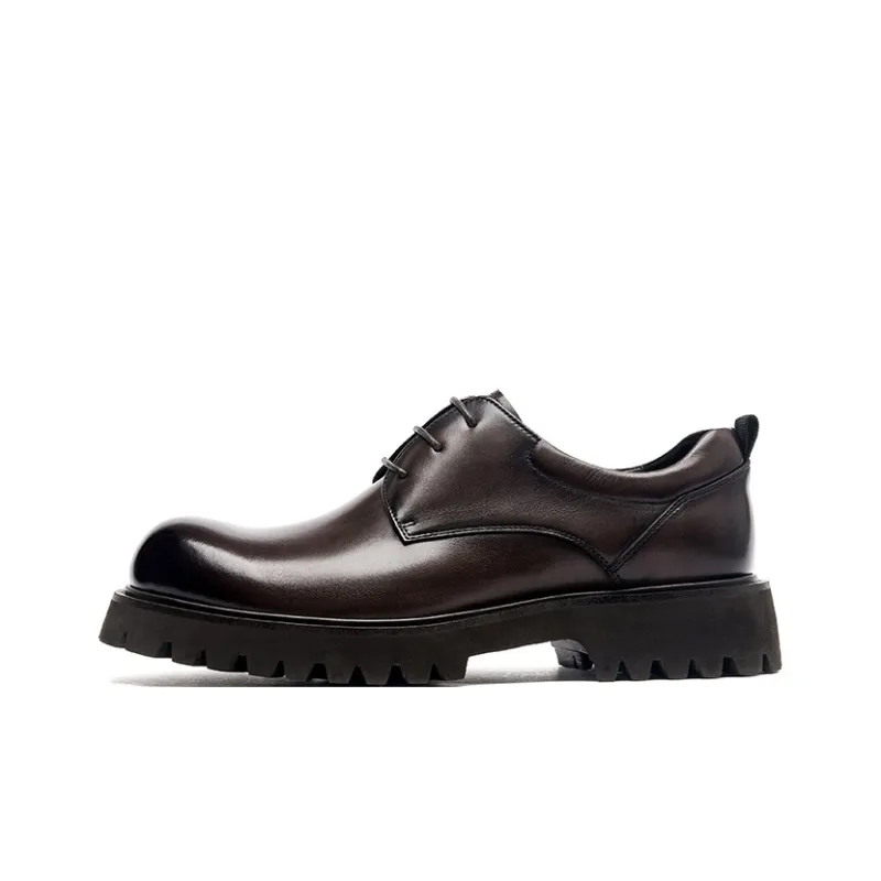 RED DRAGONFLY Big Head Leather Shoes Men's Casual Shoes Men's-6
