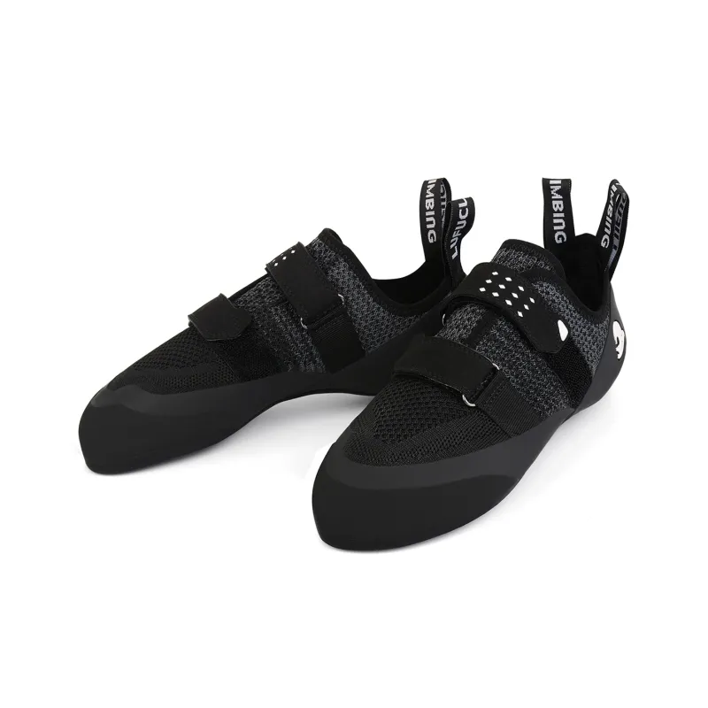 Land Axe Anti-Slip And Wear-Resistant Coverage Low-Top Rock Climbing Shoes Unisex Black-3