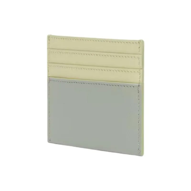 FENDI FF Diamonds Series Calfskin Card Holder Women's Green-1