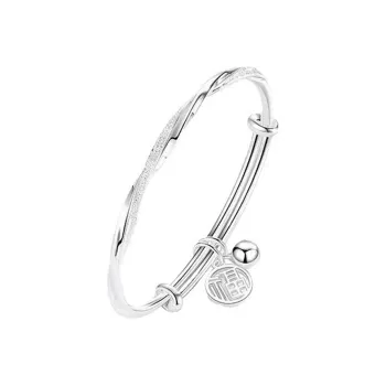 U state 999 Fine Silver Bangles Women's