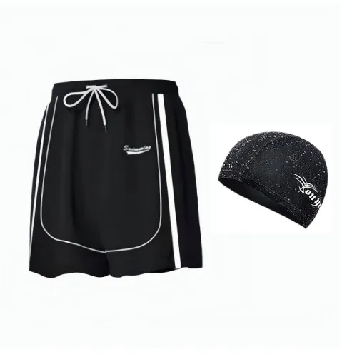 Youyou Swimming Sets Polyester, Elastane Summer Seaside Vacation Men's