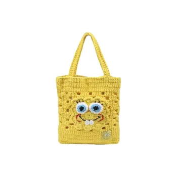 Stella McCartney Cotton Tote Bag, Shopping Bag, Shoulder Bag Kids' Yellow