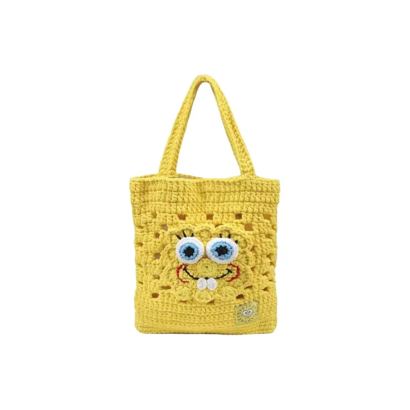 Stella McCartney Cotton Tote Bag, Shopping Bag, Shoulder Bag Kids' Yellow-0