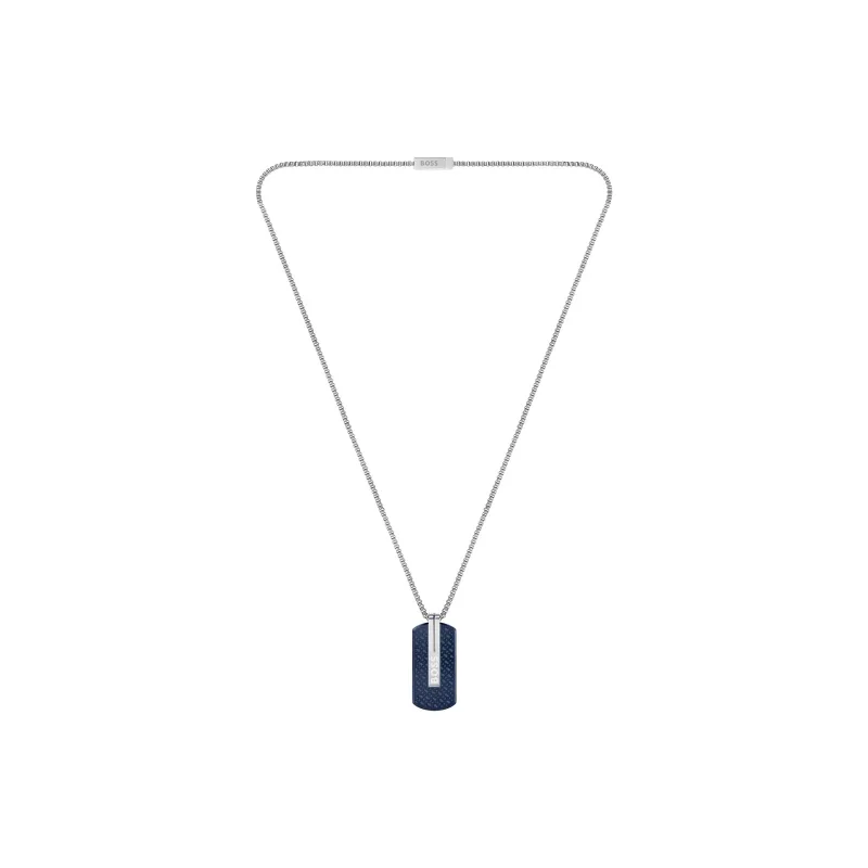 HUGO BOSS Stainless Steel, Sterling Silver Necklaces Men's Silver-1