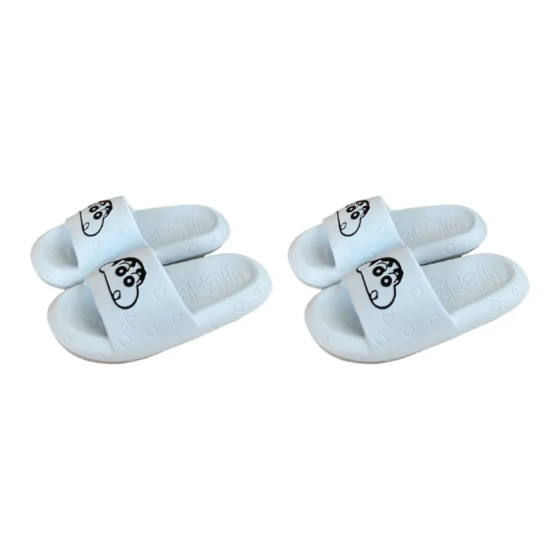 SHIGUDE x Crayon Shinchan Sandal Slippers Unisex, Milk White-22