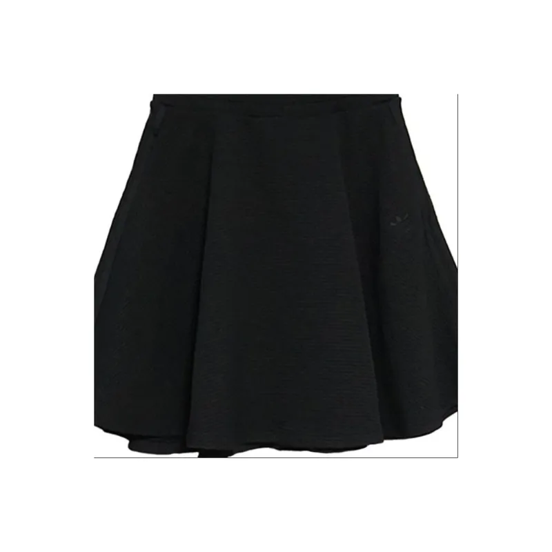Adidas Originals Casual Short Skirts Women's Black-2