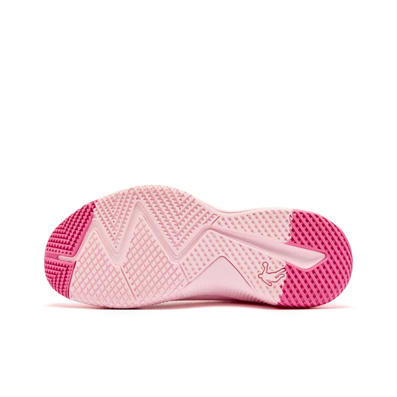 QIAODAN Cushioning Coverage, Rebound, Breathable, Slip Resistant Low Top Basketball Shoes Men's Pink-4