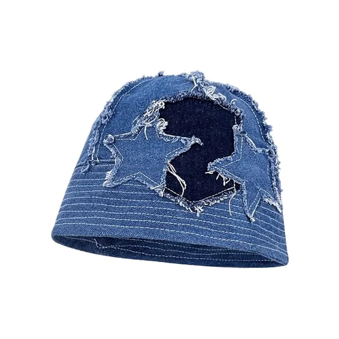 SLEEPYWALK Denim Bucket Hats Unisex-2