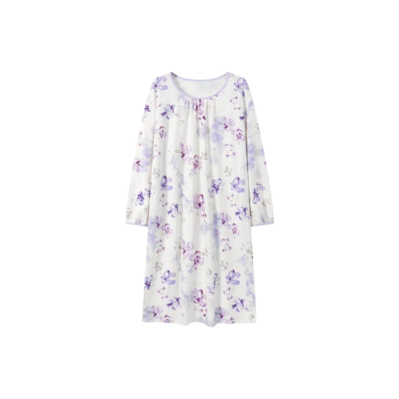 Herbal Primer Nightgown Women's Combo Set-28