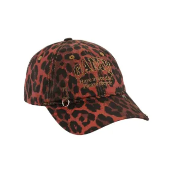 GANNI Leopard print Cap