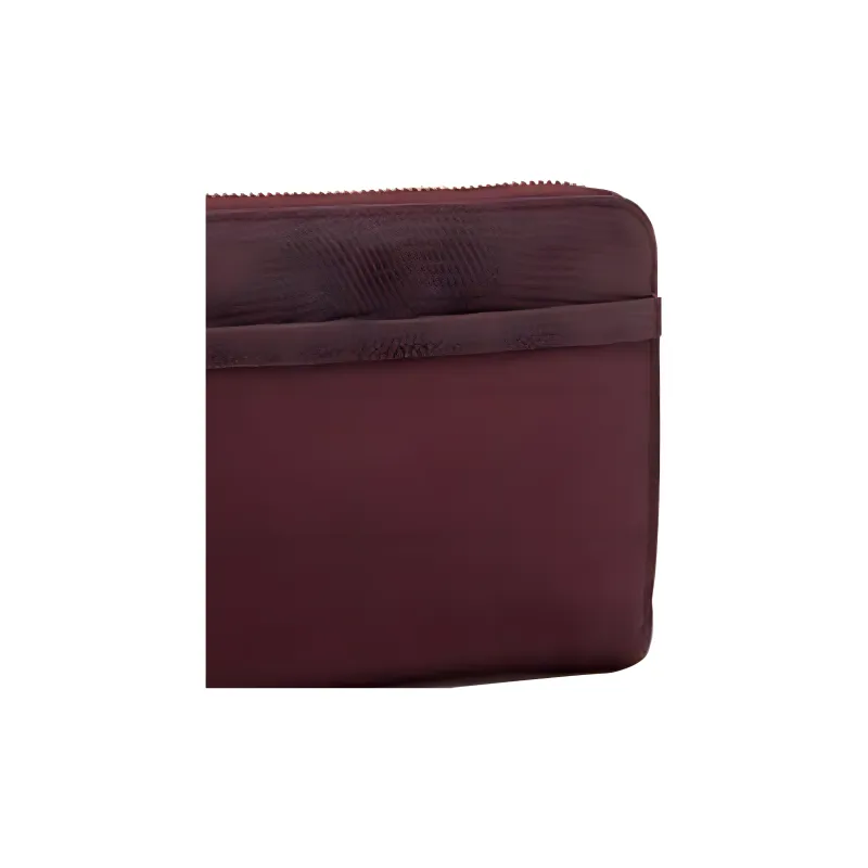 TUMI Voyageur Nylon With Leather Ticket Clip Wallet Women's Sweet Beet Red-3
