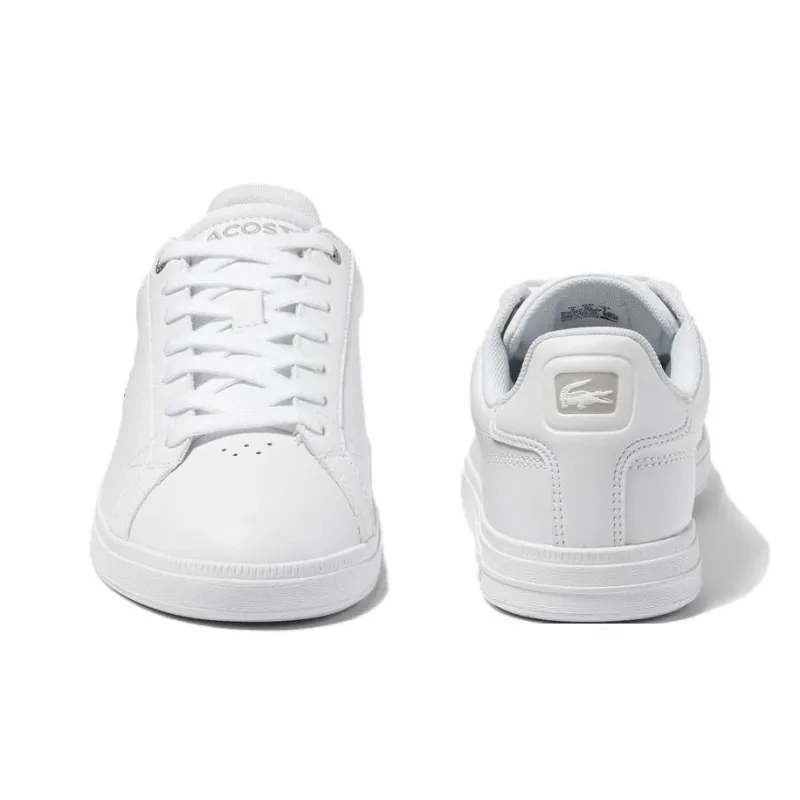 LACOSTE Low Top Skateboard Shoes Women's White-2
