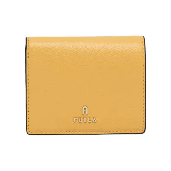 Furla Leather Wallet Medium Size Women's Yellow