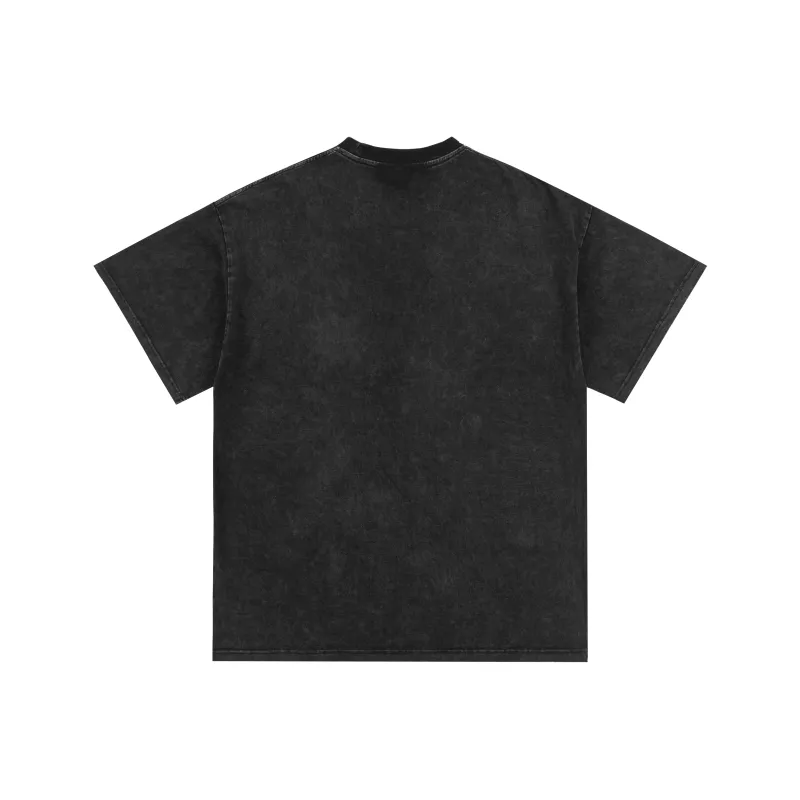 XINYINSU T Shirt Unisex Faded Black-1