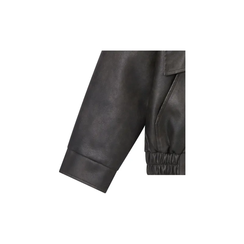 Hotwind Cropped Coats Women's Dark Gray-2
