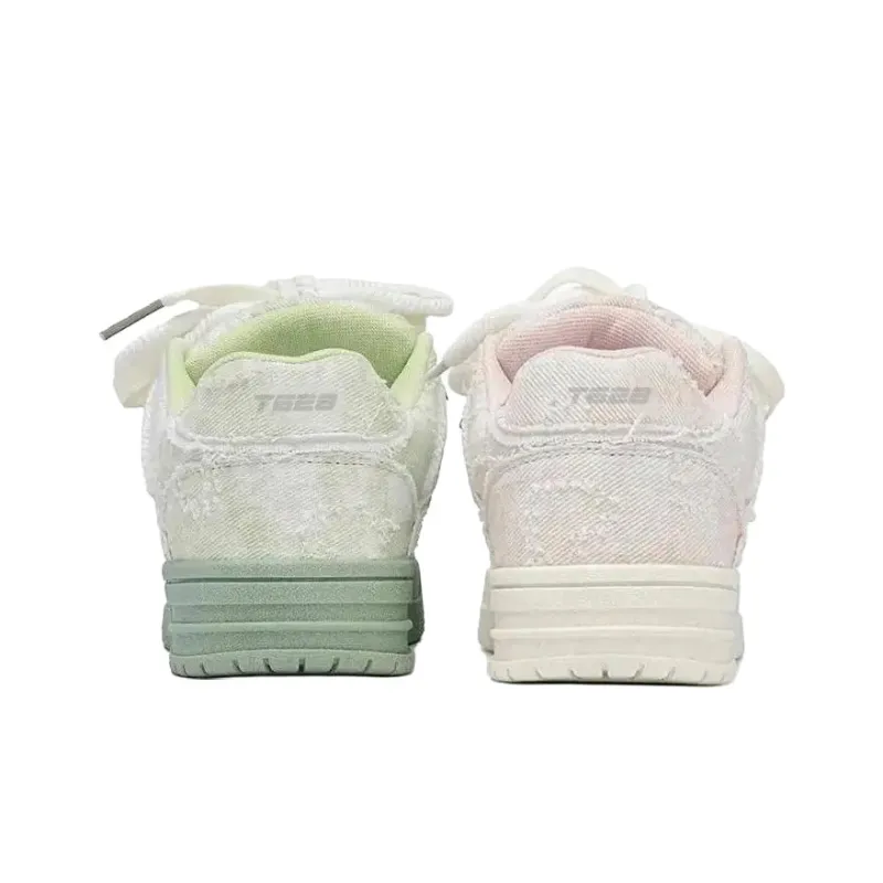 T628 Vintage Puffy Shoes Wear resistant, Lightweight, Breathable, And Non slip. Low Top Skateboard Shoes Unisex-40