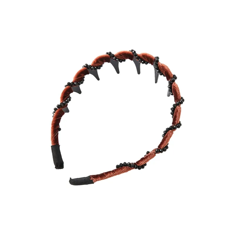 WIR ORNAMENTS Acrylic Imitation Velvet Headbands Women's-7