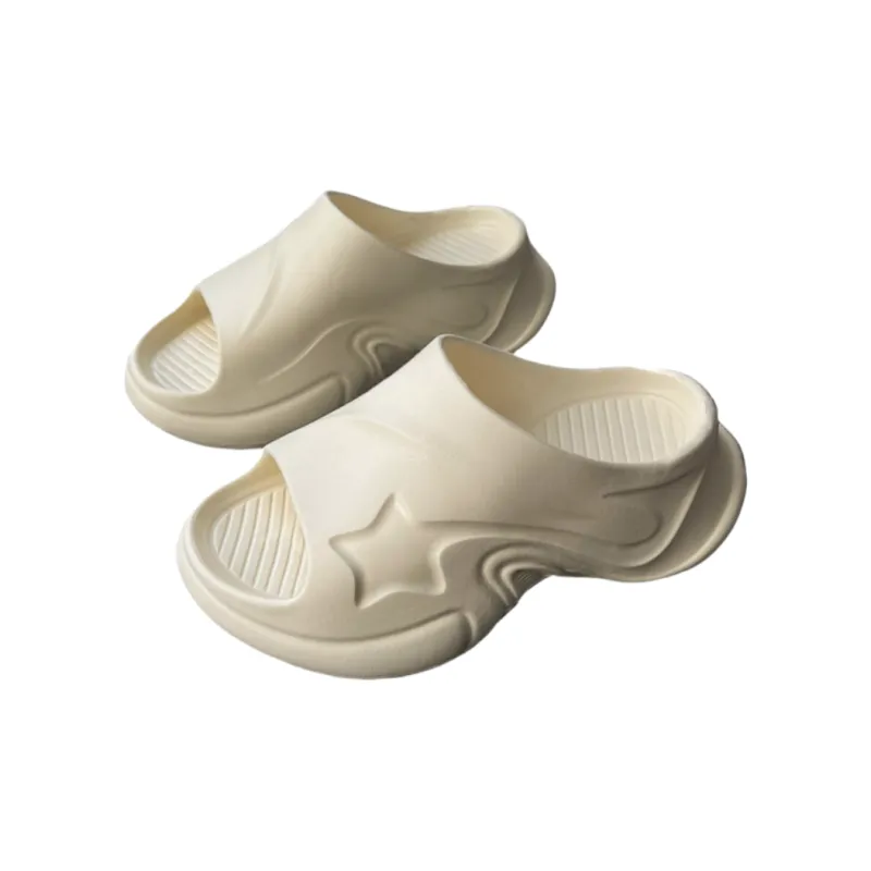 Meter Fashion Trend Spring Summer Minimalist Style Stars Fashion Eva Home Platform Slippers Slide on Slippers-2