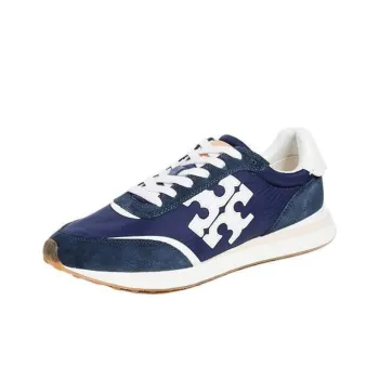 TORY BURCH Destiny Trainer Low Top Casual Shoes Women's Dark Blue