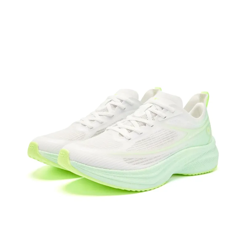 QIAODAN Light Speed 5.0PLUS Running Shoes Women's Low Top Jordan White/Ice Porcelain Green-2