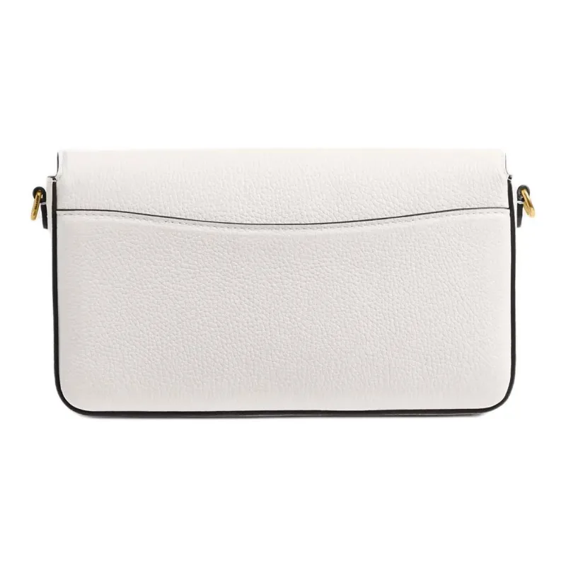 COACH Leather Crossbody Bag, Shoulder Bag Trumpets Women's White-2