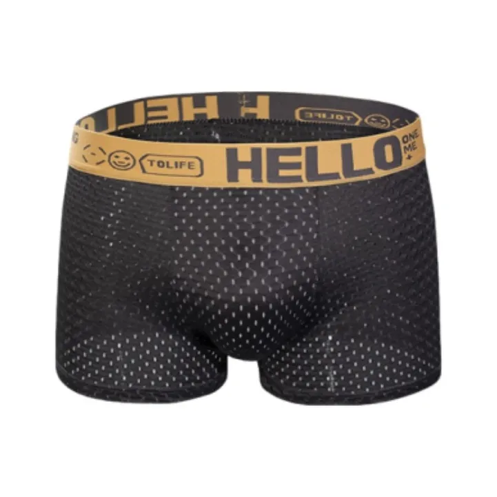Qiao Ni Tong Underpants Men's 1 Pack Black-20