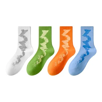 Cotton Gene Mid Calf Socks Men's 4 Pack